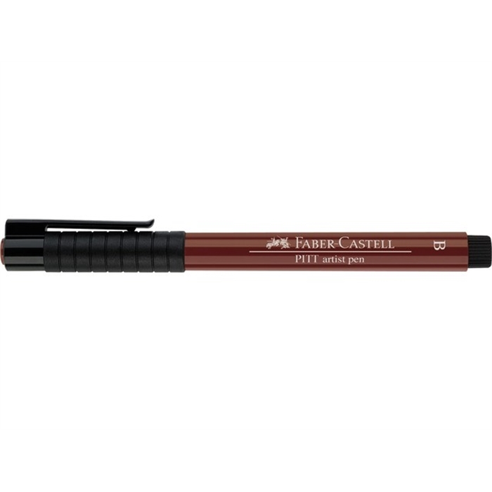 Afbeelding van tekenstift Faber Castell Pitt Artist Pen Brush 192 indisch  rood