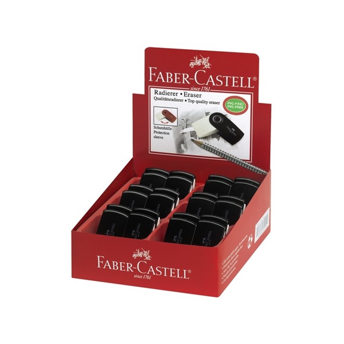 Afbeelding van gum Faber Castell SLEEVE MINI zwart