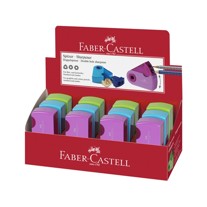 Picture of Taille-crayon Faber-Castell "Sleeve" double assorti