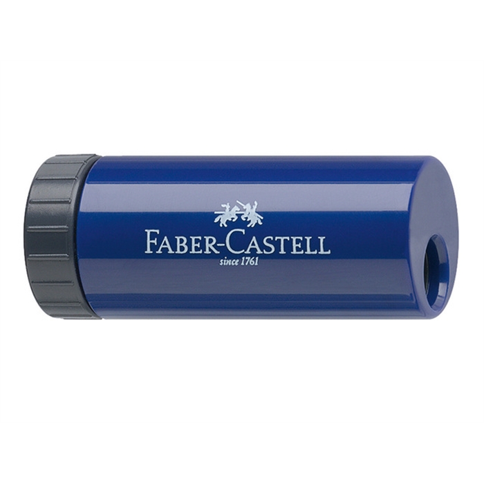 Picture of Taille-crayon Faber Castell avec couvercle rotatif,         rouge/bleu.