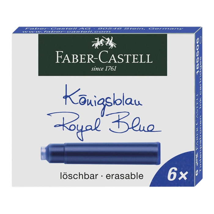 Picture of Cartouche Faber Castell bleu boite 6 pieces