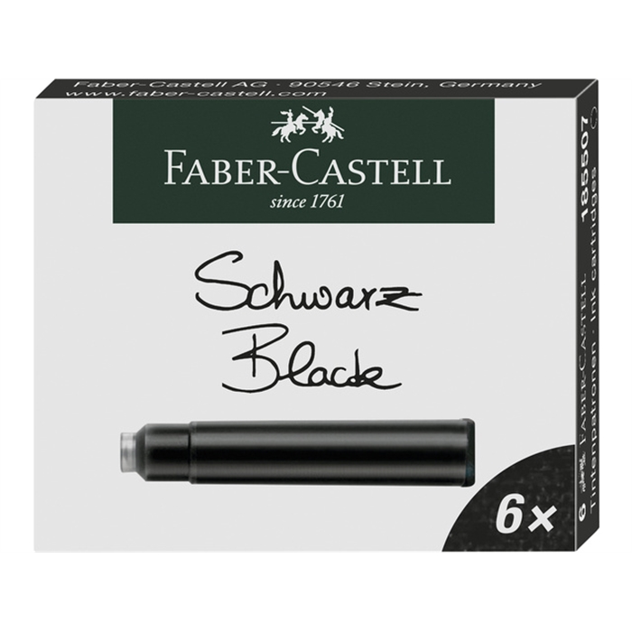 Picture of Cartouche Faber Castell noir boite 6 pieces