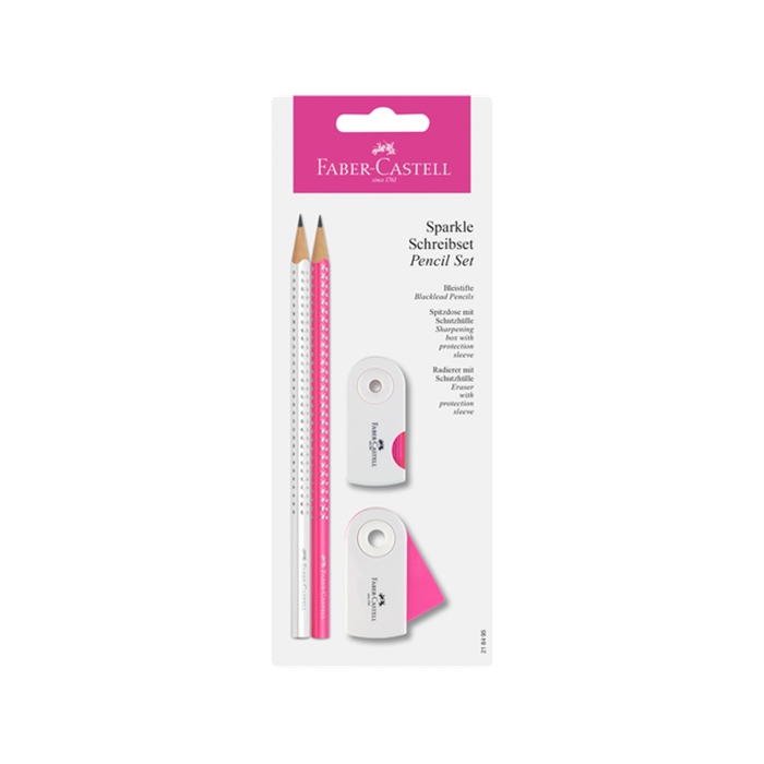 Picture of Set d'écriture Faber-Castel Sparkle blanc/rose