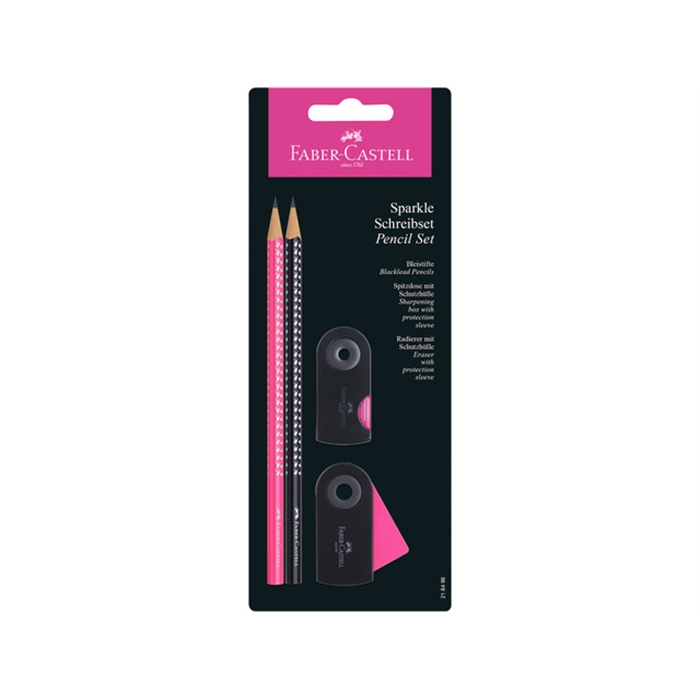 Picture of Crayon Faber Castell GRIP Sparkle rose-noir