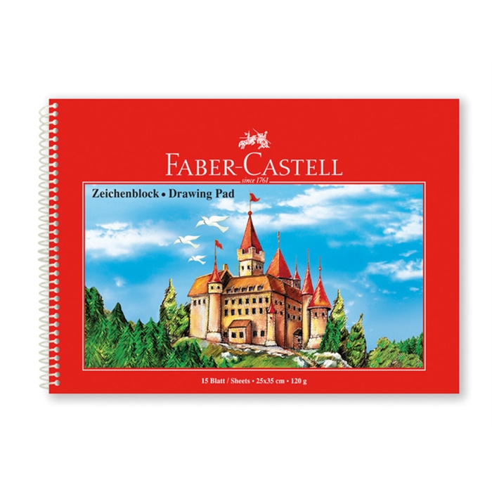 Picture of Cahier à dessin Faber-Castell 25x35cm 15 feuilles