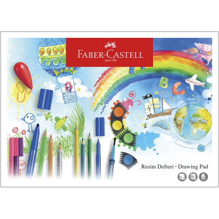 Picture of Cahier à dessin Faber-Castell 35x50cm 15 feuilles