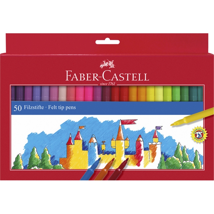 Picture of Feutres Faber Castell étui 50 pièces assorti