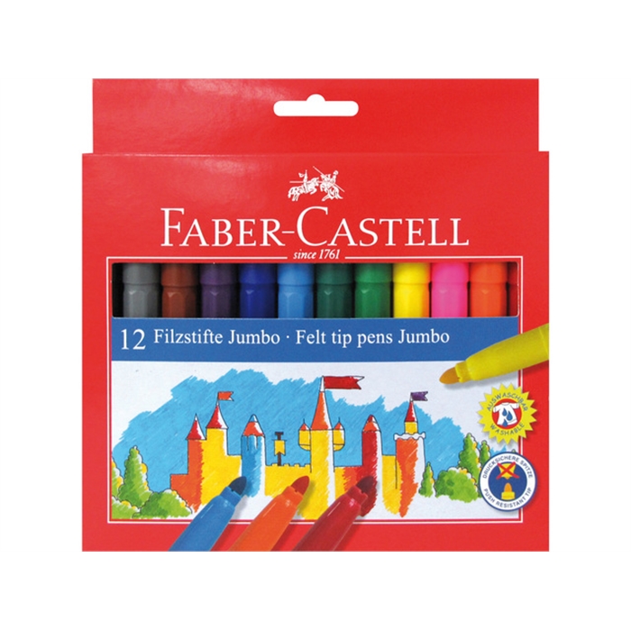 Picture of Feutres Faber Castell Jumo étui 12 pièces assorti