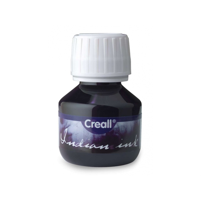 Afbeelding van oostindische inkt Creall zwart flesje 50ml