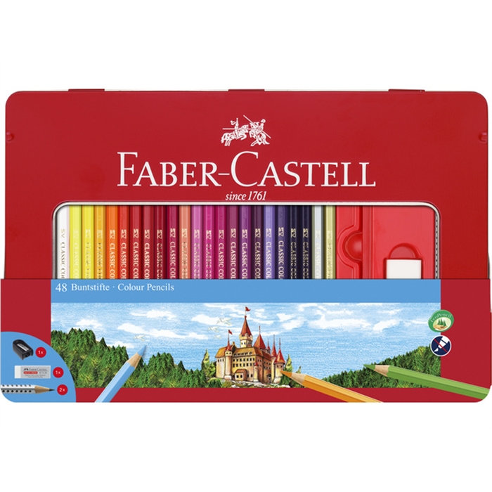 Picture of Crayons de couleur classic FC                               Castle hexagonal etui metalique