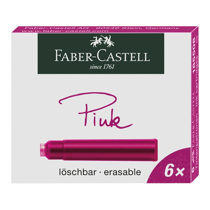 Picture of Cartouche Faber Castell rose boite 6 pieces