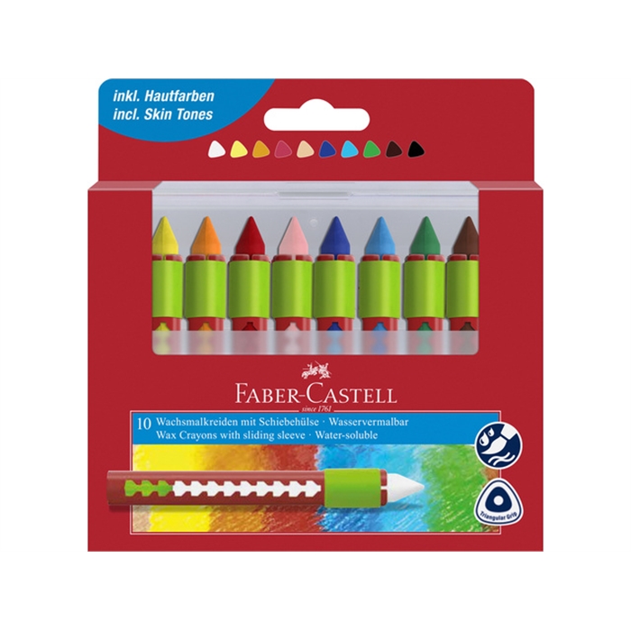 Picture of Craie cire FC triangulaire boîte                            avec 12pcs soluble à l'eau