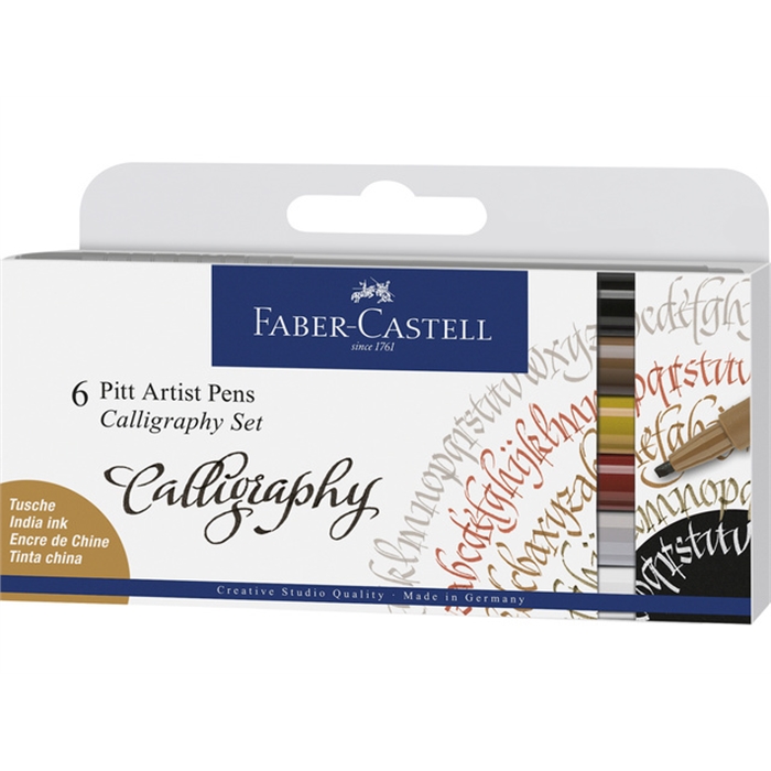 Picture of Feutre à dessin Faber-Castell Pitt Artist Pen calligraphie  6x