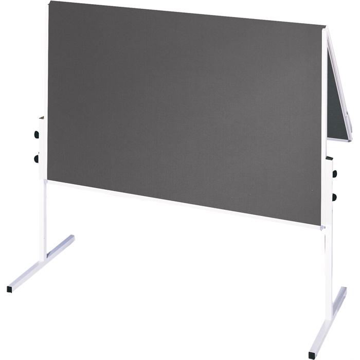 Image de Tableaux de présentation X-tra!Line®. Modèle pliable. 120 x 150 cm, Feutre, gris