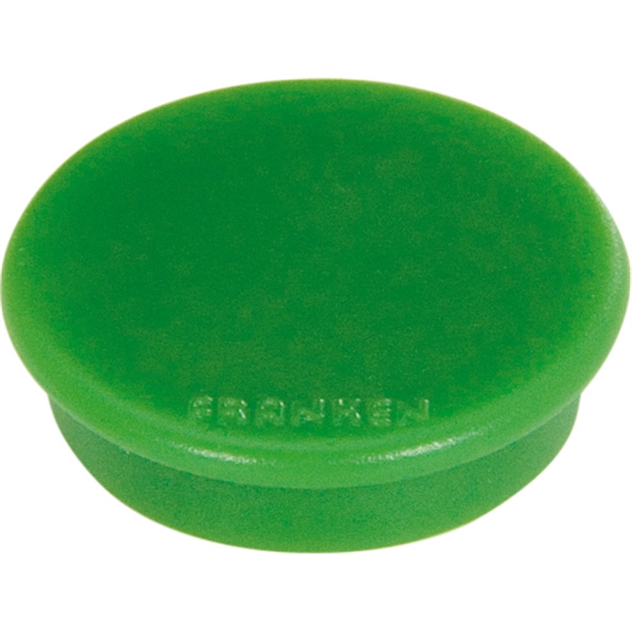 Image de FRANKEN HM10 02 - Aimants de signalisation ronds, Ø 13 mm, Capacité de charge: 100 g, Verts, 10 pièces