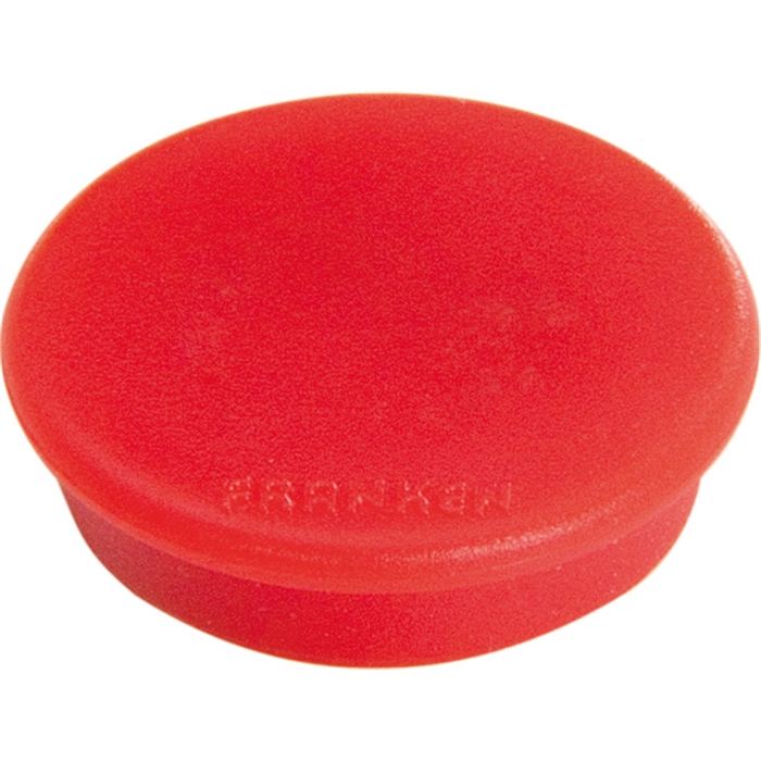 Image de FRANKEN HM20 01 - Aimants de maintien ronds, Ø 24 mm, Capacité de charge: 300 g, Rouges, 10 pièces