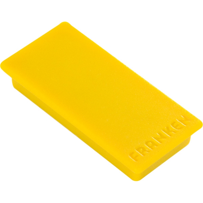 Image de FRANKEN HM2350 04 - Aimants de maintien rectangulaires, Ø 23x50 mm, Capacité de charge: 1.000 g, Jaunes, 10 pièces