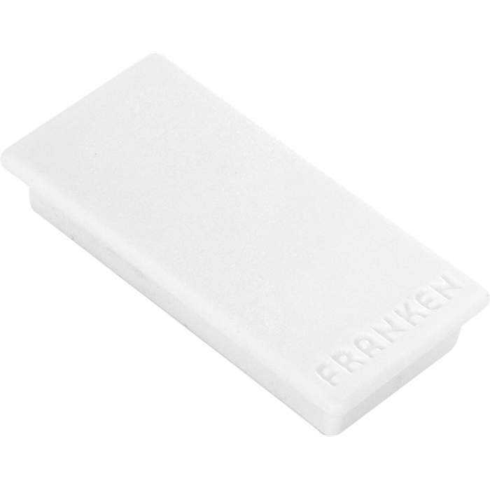 Image de FRANKEN HM2350 09 - Aimants de maintien rectangulaires, Ø 23x50 mm, Capacité de charge: 1.000 g, Blancs, 10 pièces