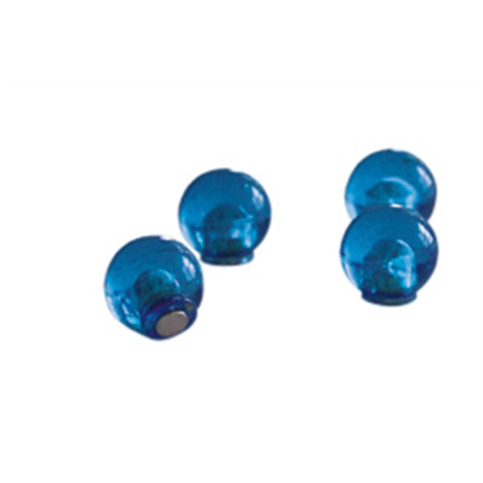 Image de Aimants décoratifs. Sphère magnétique. (Ø) : 14 mm, 4 pièces, bleu