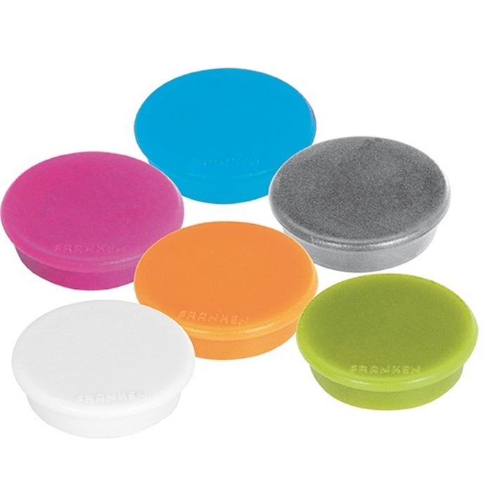 Image de FRANKEN HML30 99 - Aimants ronds MagFun®, Ø 32 mm, Capacité de charge: 800 g, Assortis, 10 pièces