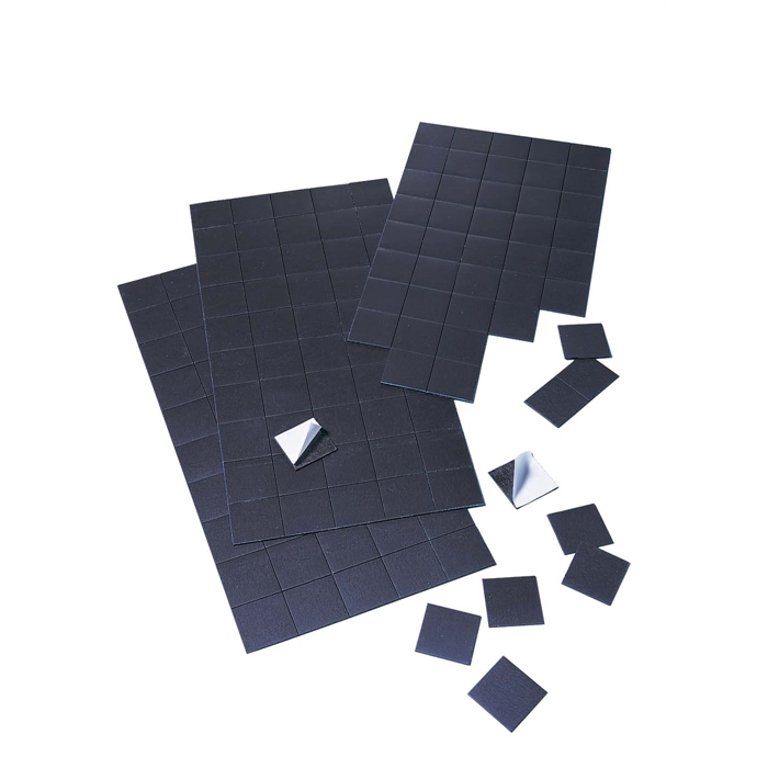 Picture of Magnetic Sheets. Small self adhesive magnetic sheets. Size: 20 x 20 mm. Pack 50