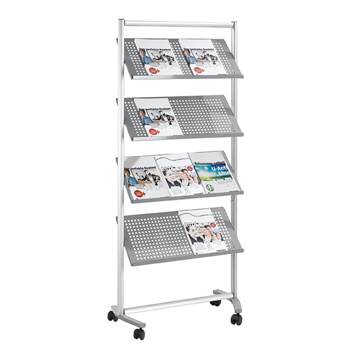 Picture of Brochure Shelving PRO, 12 Shelves, 168 x 76 x 42 cm, metal