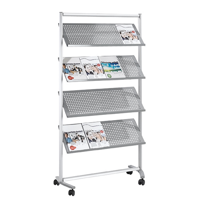 Picture of Brochure Shelving PRO, 16 Shelves, 168 x 97 x 42 cm, metal