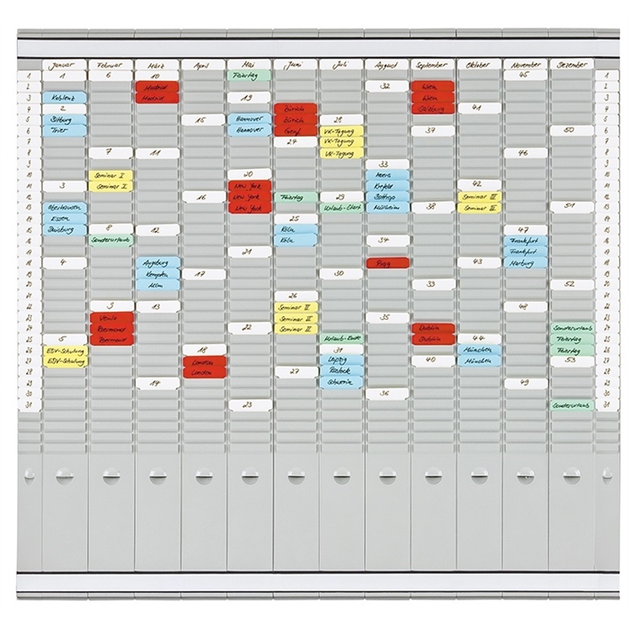Picture of Universal planner, 12 T-card panels size 2, + 2 size 1 with 35 slot, 81.9 x 78cm