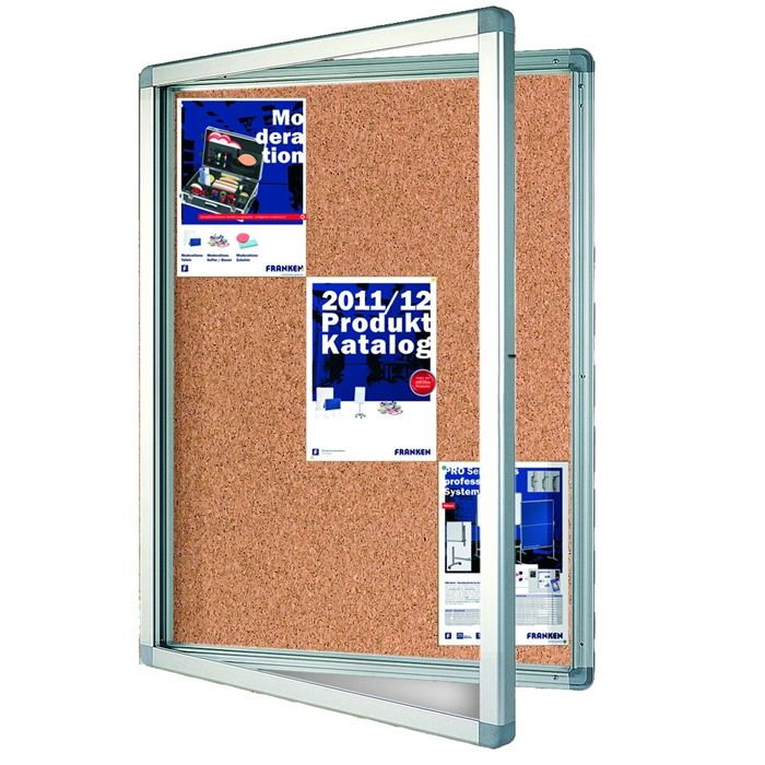 Picture of ECO Outdoor Display Cases, 9 x A4, 75 x 101.1 x 4.5 cm, cork