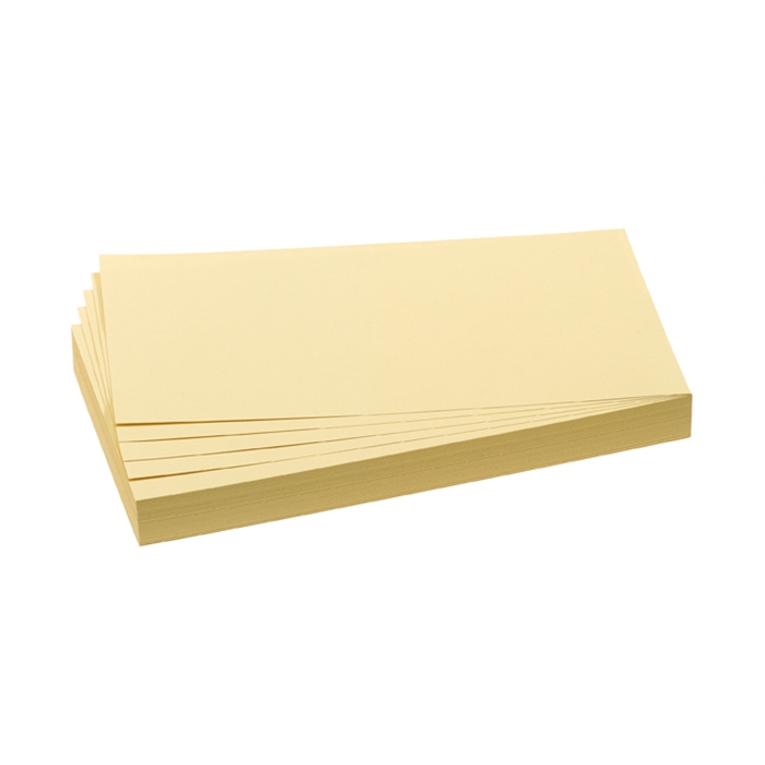 Picture of Training cards, rectangles, 9.5 x 20.5 cm, yellow, 500 pieces