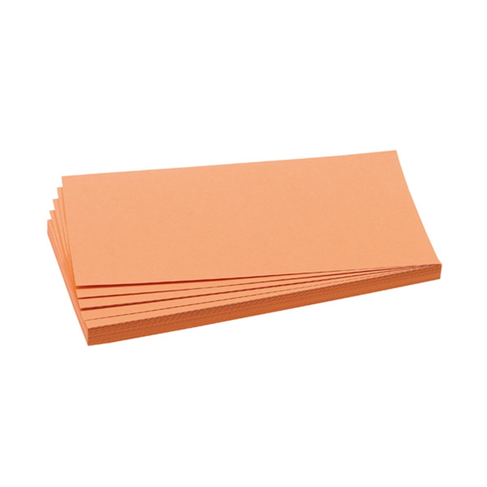 Picture of Training cards, rectangles, 9.5 x 20.5 cm, orange, 500 pieces