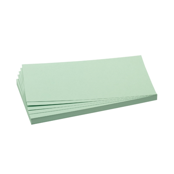 Picture of Training cards, rectangles, 9.5 x 20.5 cm, light green, 500 pieces