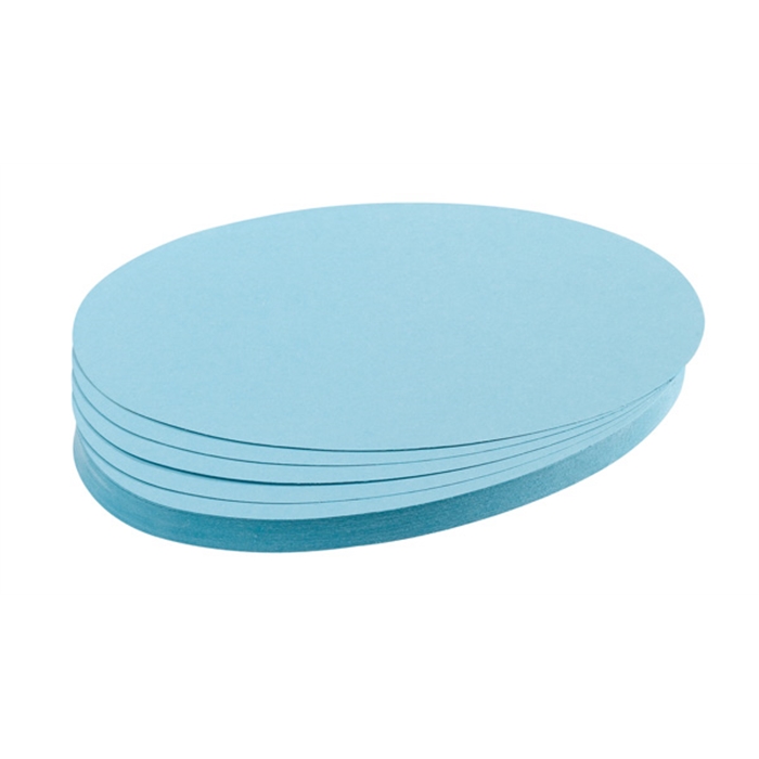 Picture of Training cards, ovals, 11 x 19 cm, ight blue, 500 pieces