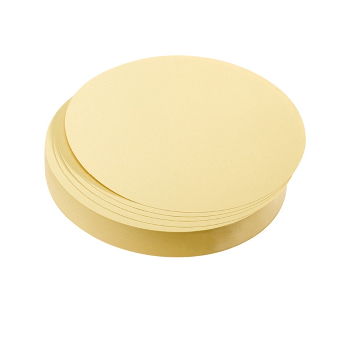 Picture of Training cards, circles, 14 cm dia., yellow, 500 pieces