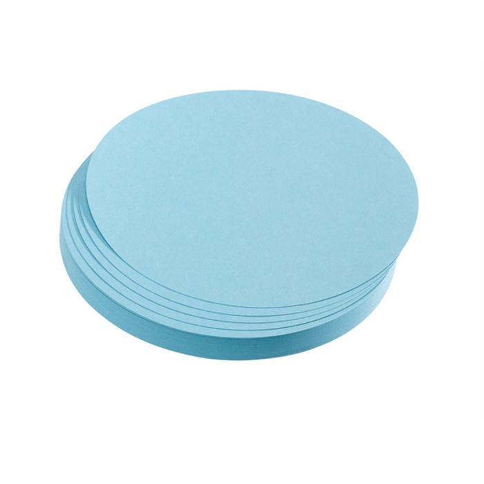 Picture of Training cards, circles, 14 cm dia., light blue, 500 pieces