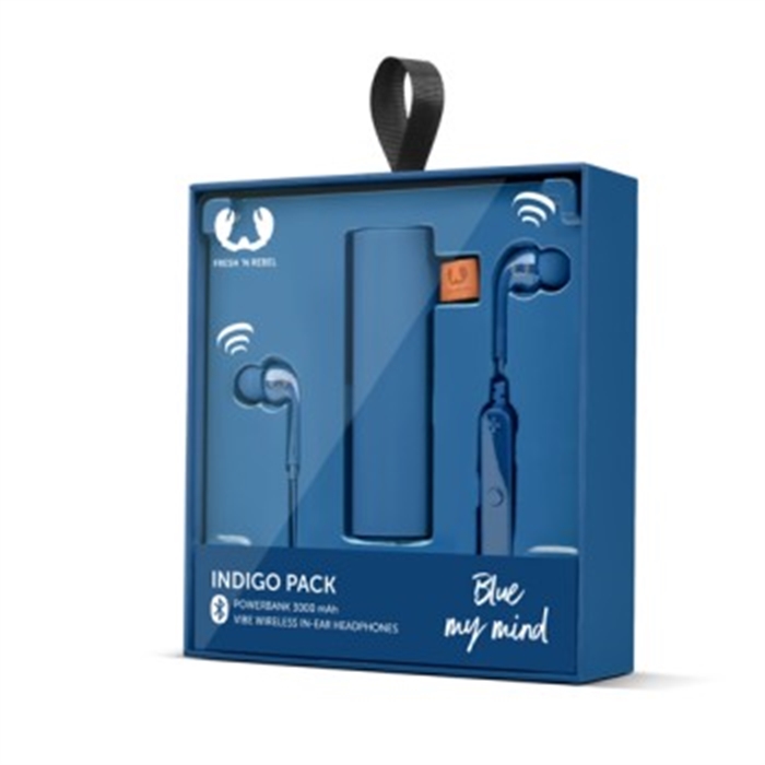 Picture of Audio Set, Powerbank 3000mAh + Vibe Wireless Headphones, indigo