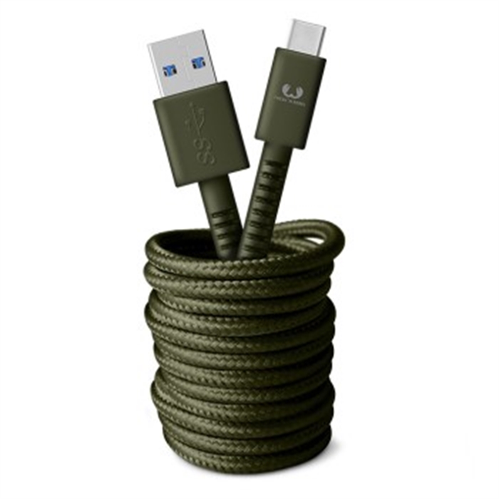 Afbeelding van Fabriq USB type C kabel 3m army