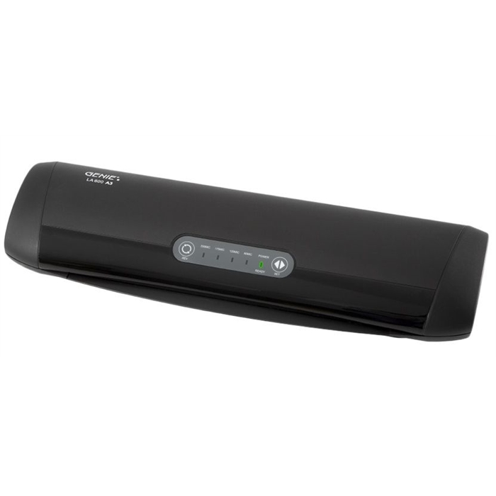 Picture of GENIE LA600 - A3 Laminator 4 Rollers Up to 250Mic With 5 laminator pouches Black