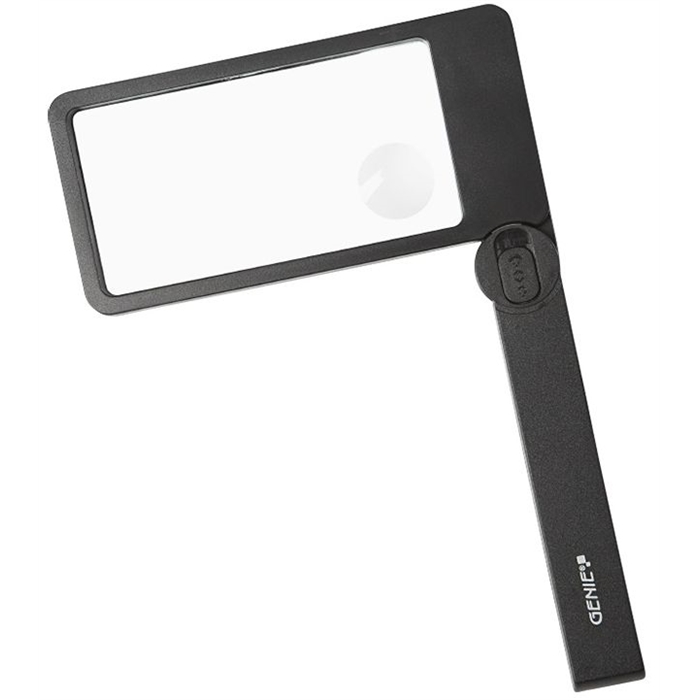 Image de GENIE ML105 - Loupe rectangulaire avec éclairage LED Poignée pliable