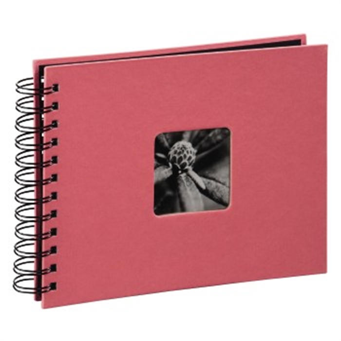 Picture of ´Fine Art´ Spiral Album, 24 x 17 cm, 50 black pages, flamingo