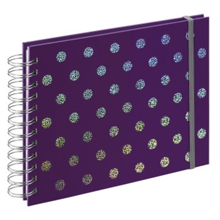 Picture of Twinkle Spiral Album, 24x17 cm, 50 white pages, purple