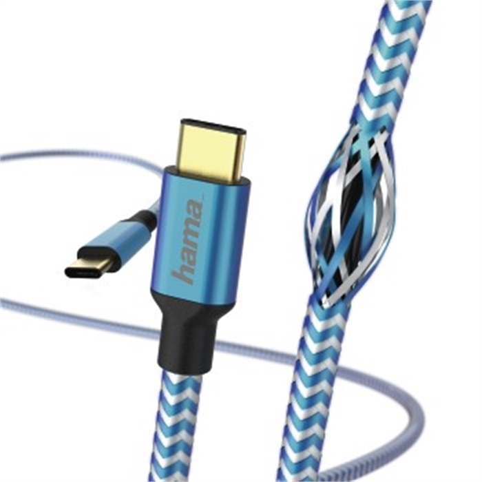 Image de Câble de charge/données, USB Type-C - USB Type-C, 1,5 m, bleu