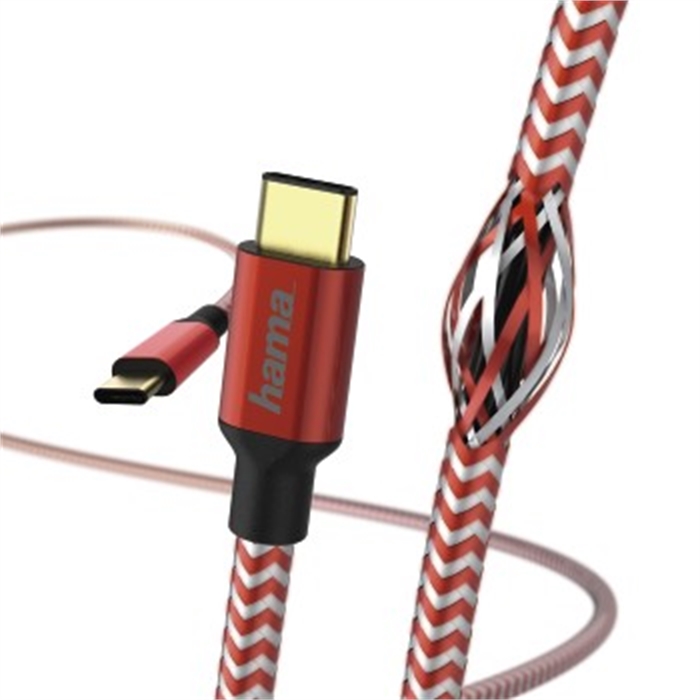 Image de Câble de charge/données, USB Type-C - USB Type-C, 1,5 m, rouge