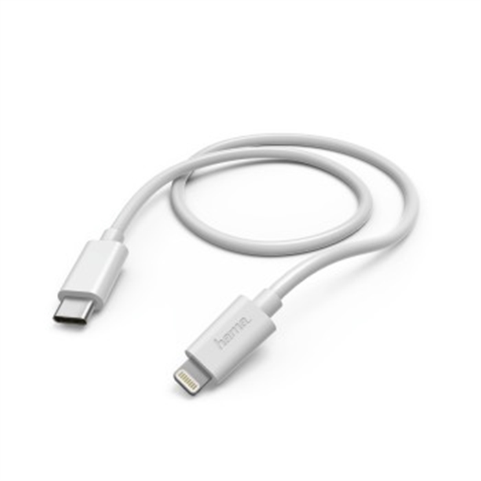 Image de Câble de charge rapide/données, USB Type-C Lightning, 1 m, blanc