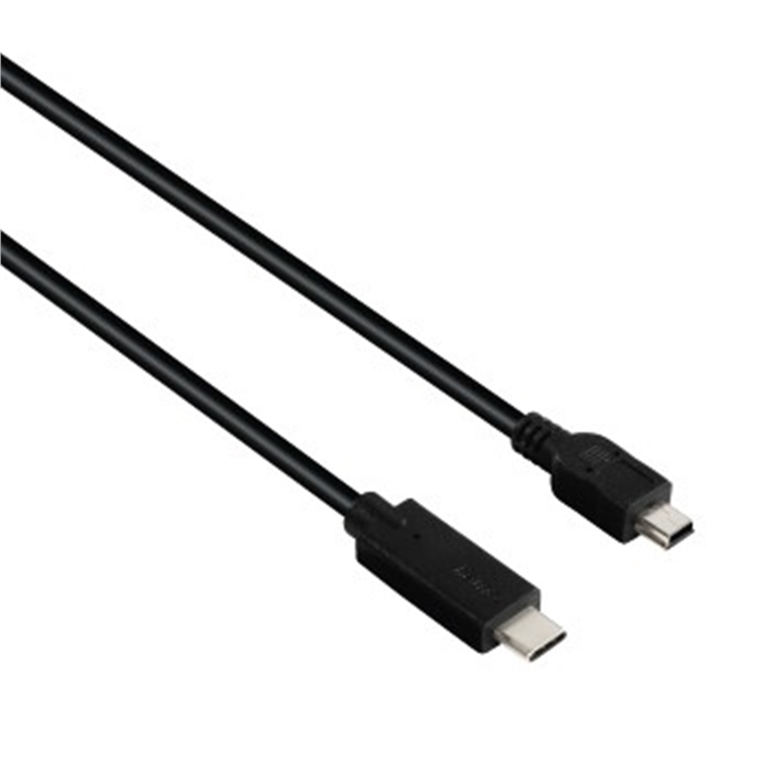 Image de Câble USB-C, USB 2.0, mâle USB-C - mâle mini-USB, 480Mbit/s, 0,75m / Câbles USB