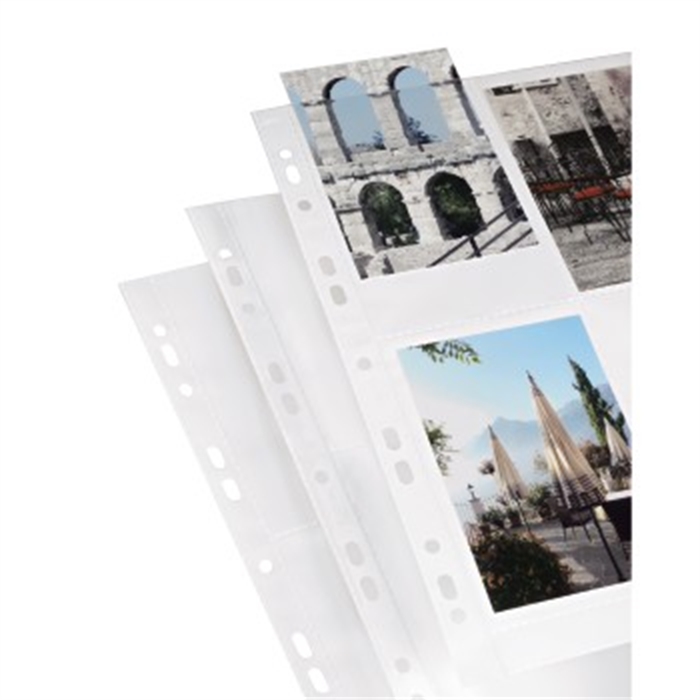 Picture of Photo Sleeves, DIN A4, for 8 photos with a size of 10x15cm, white, 10 pcs / Photo Sleeves