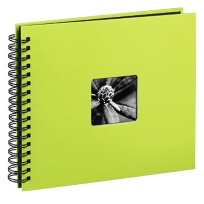 Picture of Fine Art Spiral Bound Album, 36 x 32 cm, 50 black pages, kiwi / Spiralbound Album