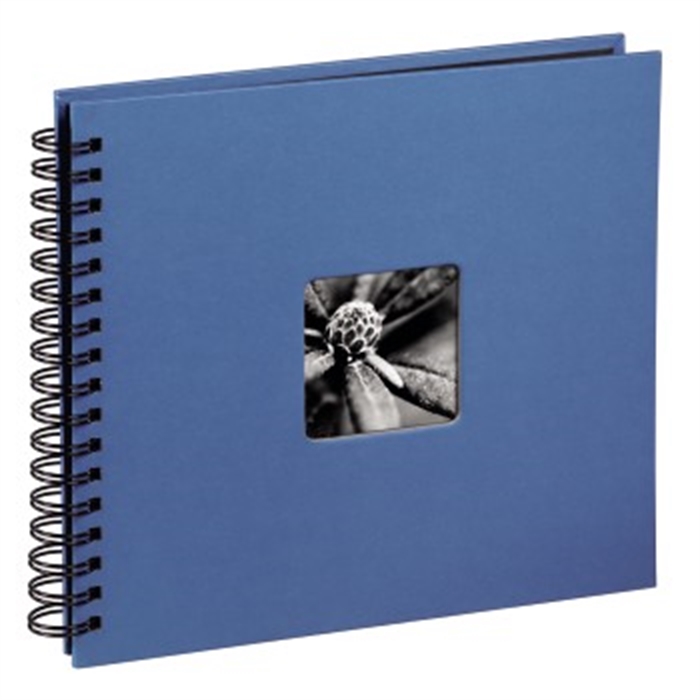 Picture of Fine Art Spiral Bound Album, 36 x 32 cm, 50 black pages, azure / Spiralbound Album