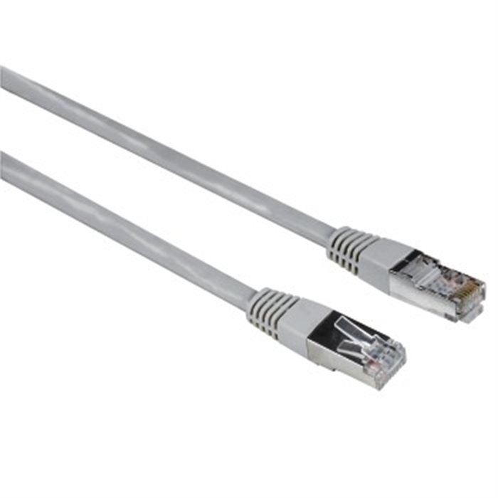 Image de Câble réseau Droit RJ45, Cat 5e, STP, Blindé, Gris, 10,00m / Câbles Réseau