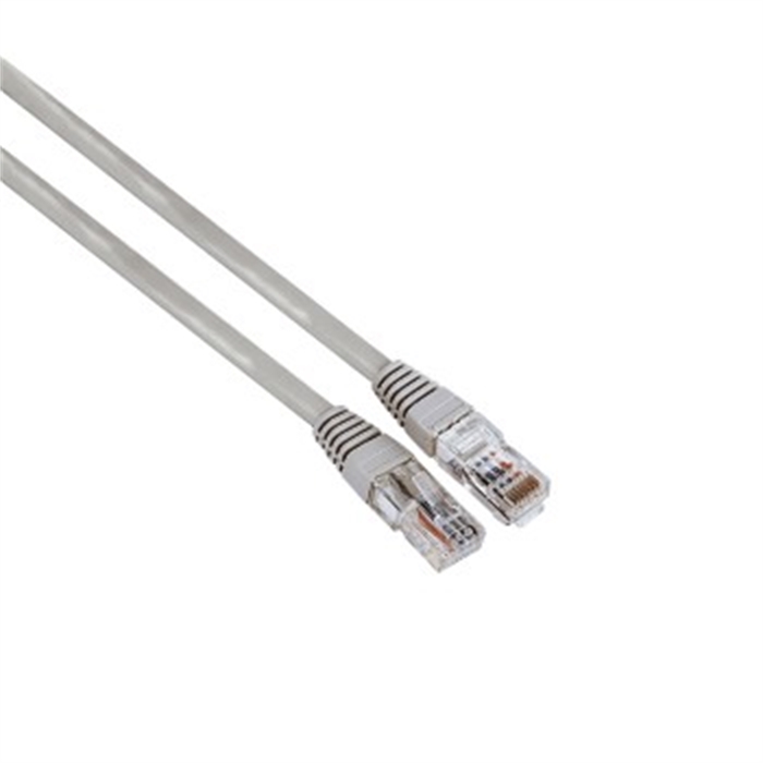 Image de Câble réseau Droit RJ45, Cat 5e, UTP, Gris, 5,00m / Câbles Réseau